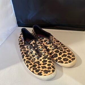Keds leopard print slip ons